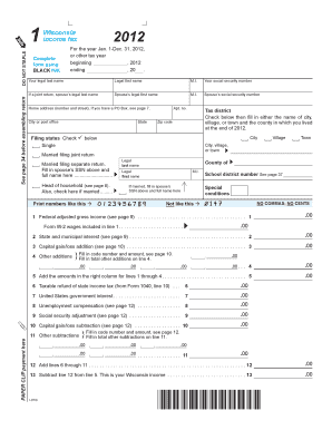 Wisconsin Income Tax Form 2023 Printable Forms Free Online