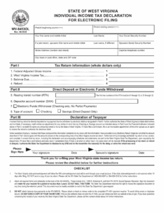 Wv State Tax Forms Printable Printable Forms Free Online